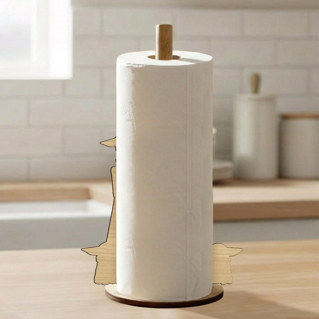 Doing Dad Sht - Personalized The Force Paper Towel Stand
