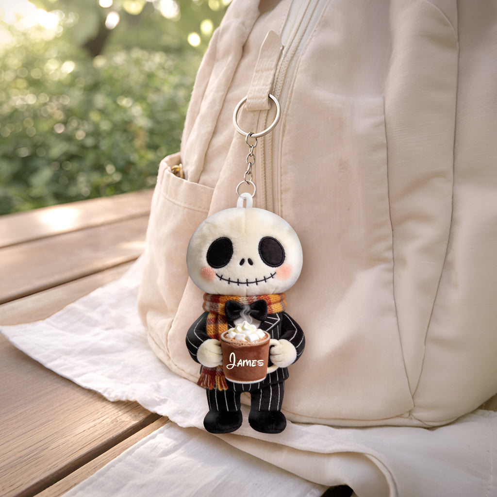 Fall Vibes - Personalized Nightmare Tumbler With Plush Charm