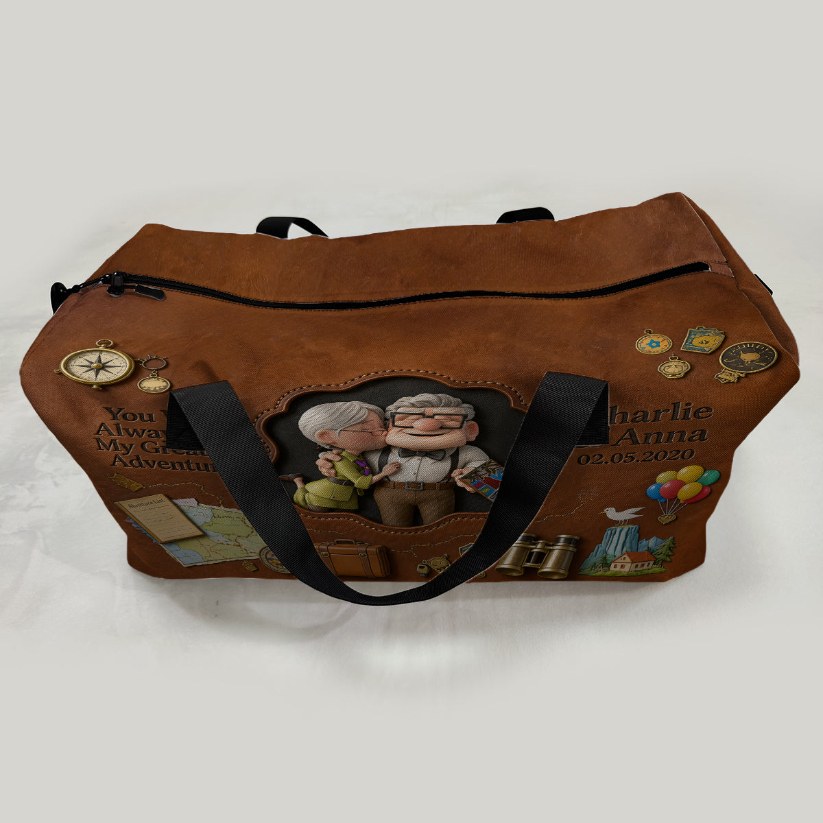 You Will Always Be My Greatest Adventure - Personalized Up Movie Couple Duffle Bag