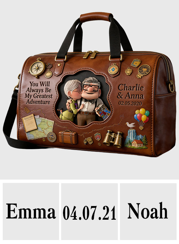 You Will Always Be My Greatest Adventure - Personalized Up Movie Couple Duffle Bag