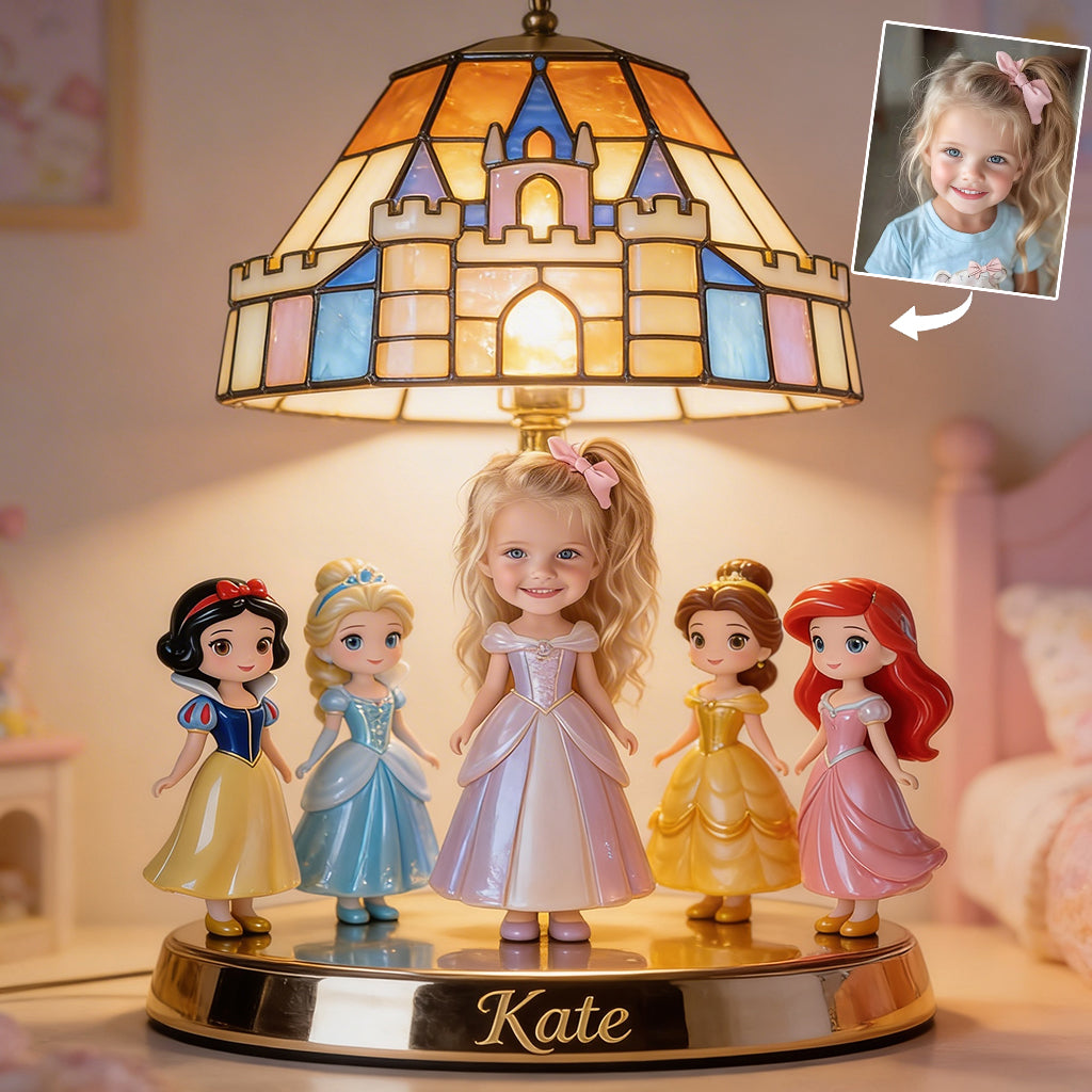 Princesses - Personalized Beautiful Princess Acrylic LED Night Light
