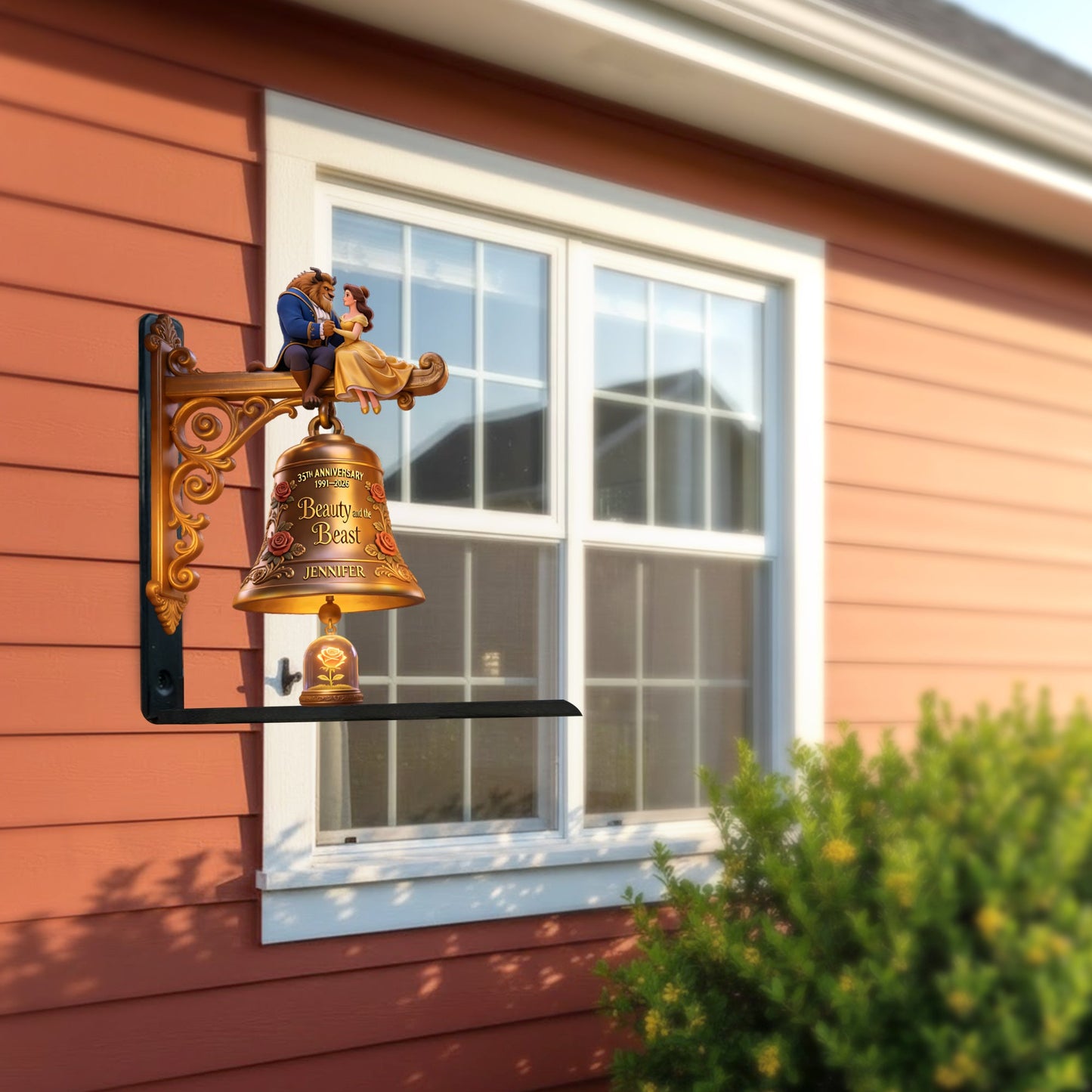 A Tale As Old As Time - Personalized Beauty And The Beast Wooden Wall Mount Sign