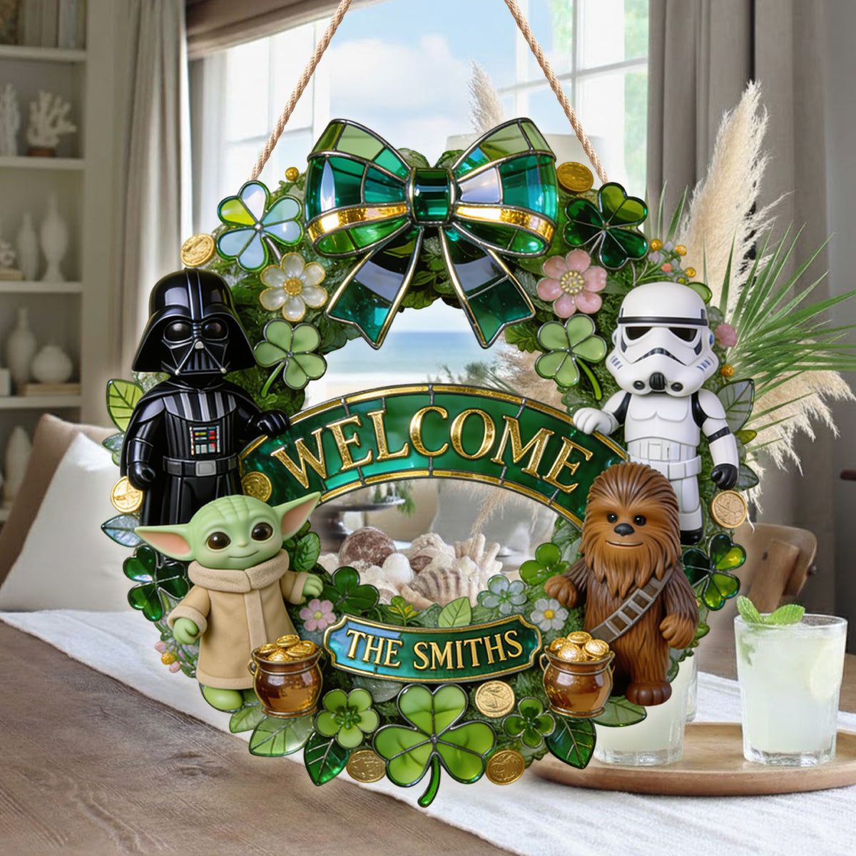 Welcome - Personalized The Force LED Light Acrylic Sign