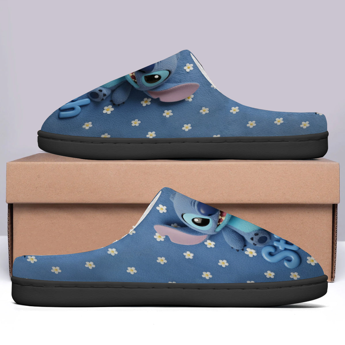 Fluffy Monster Effect - Personalized Ohana Slippers