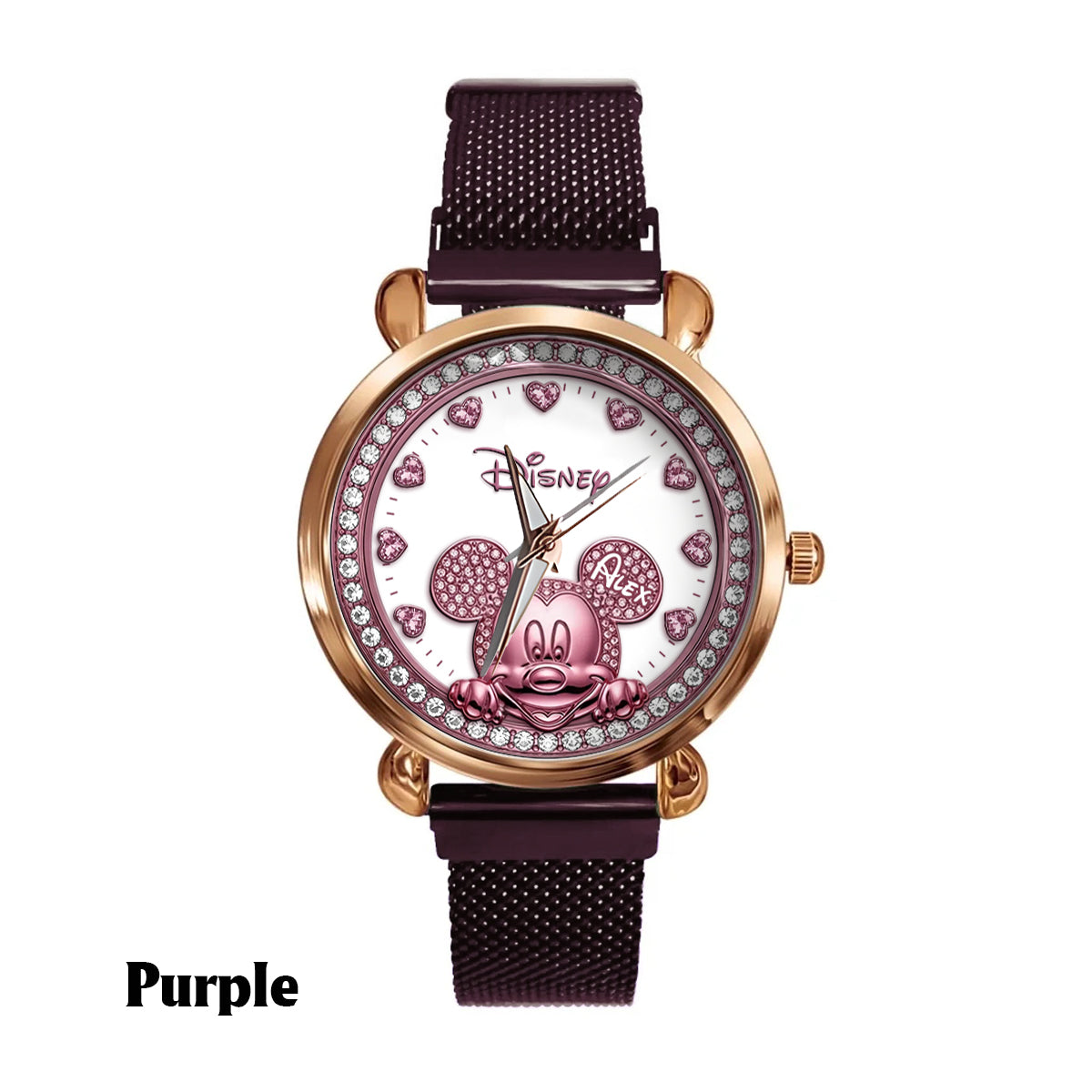 Peeking Mouse Ears - Personalized Mouse Women Hand Watch