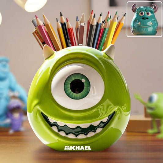 Monster University - Personalized Mouse Wooden Pen Holder