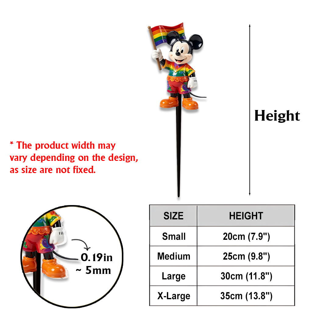 Pride Month Decoration - Personalized LGBT Support Acrylic Stake & Metal Sign