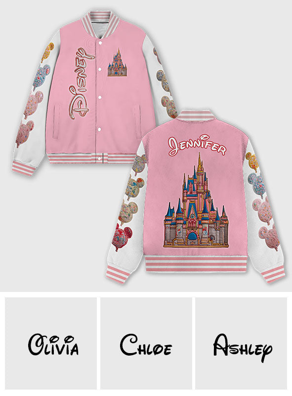 Magical Castle - Personalized Mouse Varsity Jacket