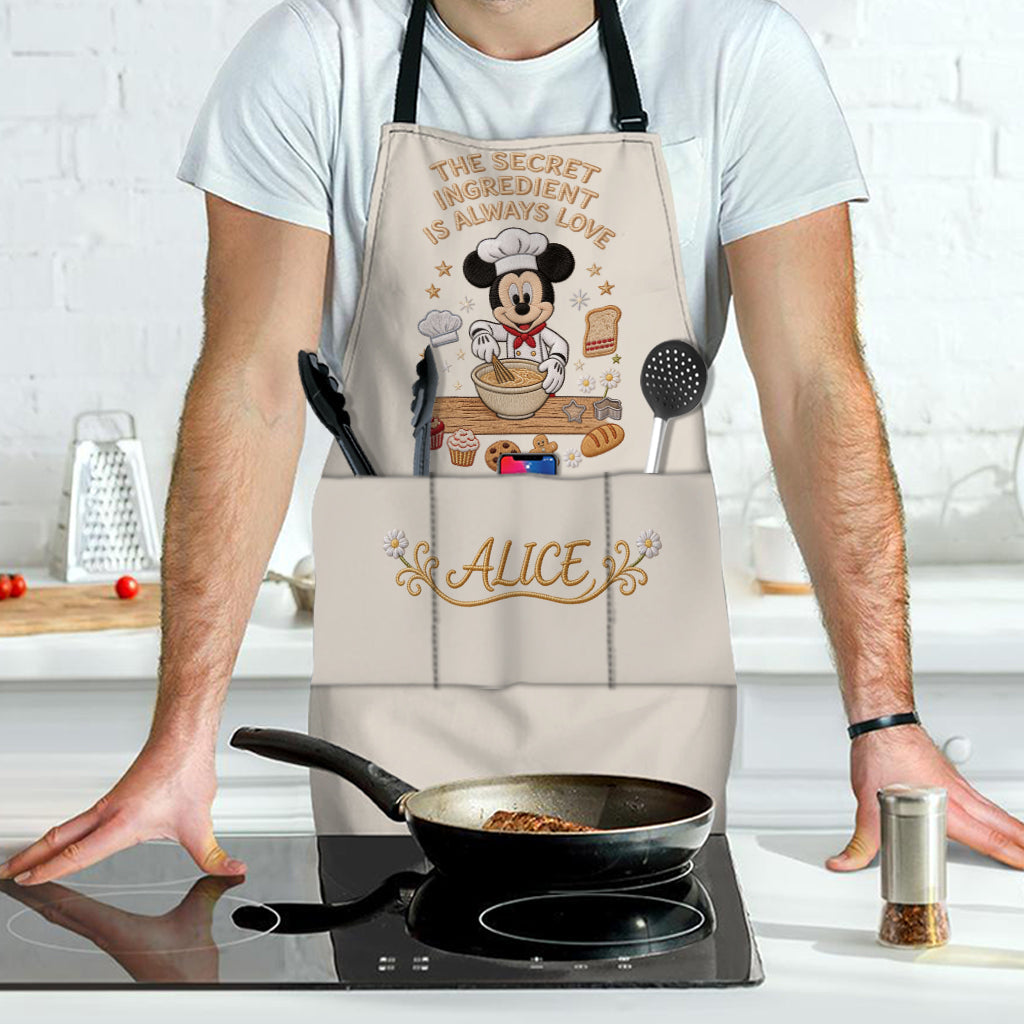 Mouse Chef - Personalized Mouse Apron With Pockets