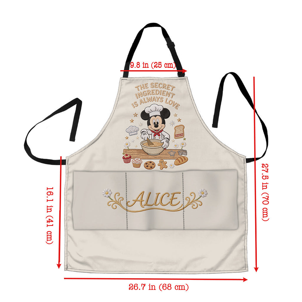 Mouse Chef - Personalized Mouse Apron With Pockets