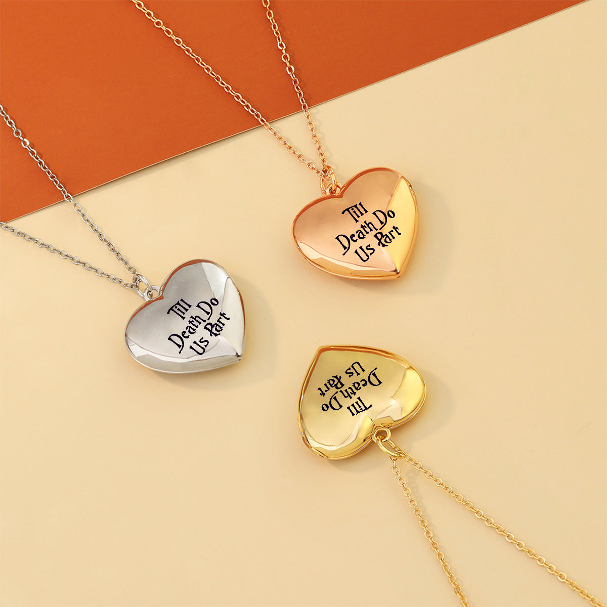 Till Death Do Us Part - Personalized Nightmare Locket Pendant Necklace