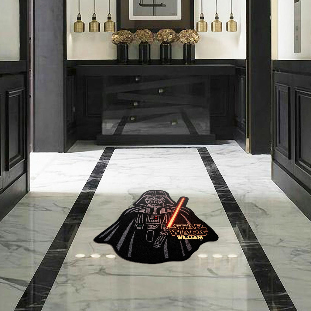 Strong Warrior - Personalized The Force Shaped Doormat/ Rug