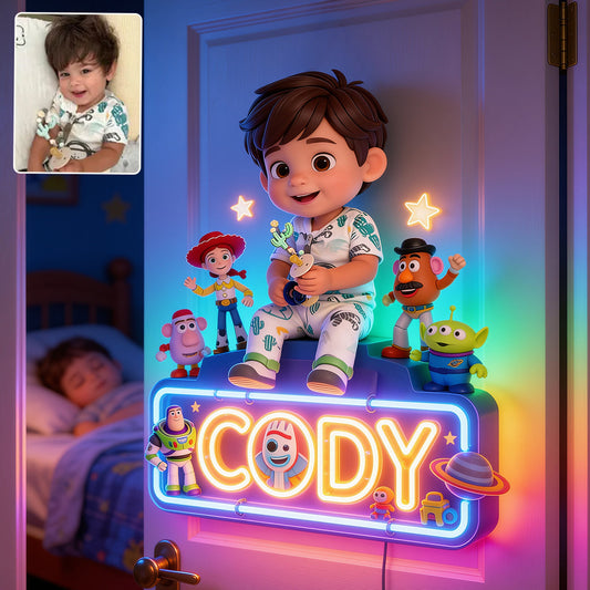The Story Of Toys - Personalized Movie For Kids LED Light Acrylic Sign
