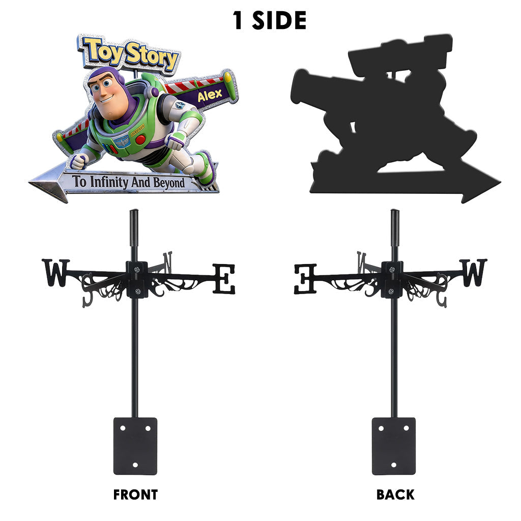 To Infinity And Beyond - Personalized Movie For Kids Weather Vane