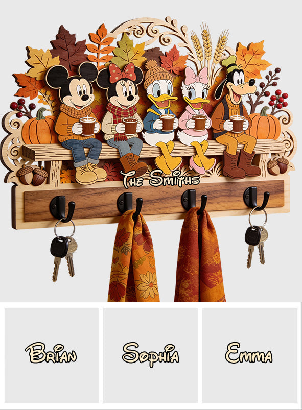 It's The Most Wonderfull Time Of The Year - Personalized Mouse Custom Shaped Hanging Rack