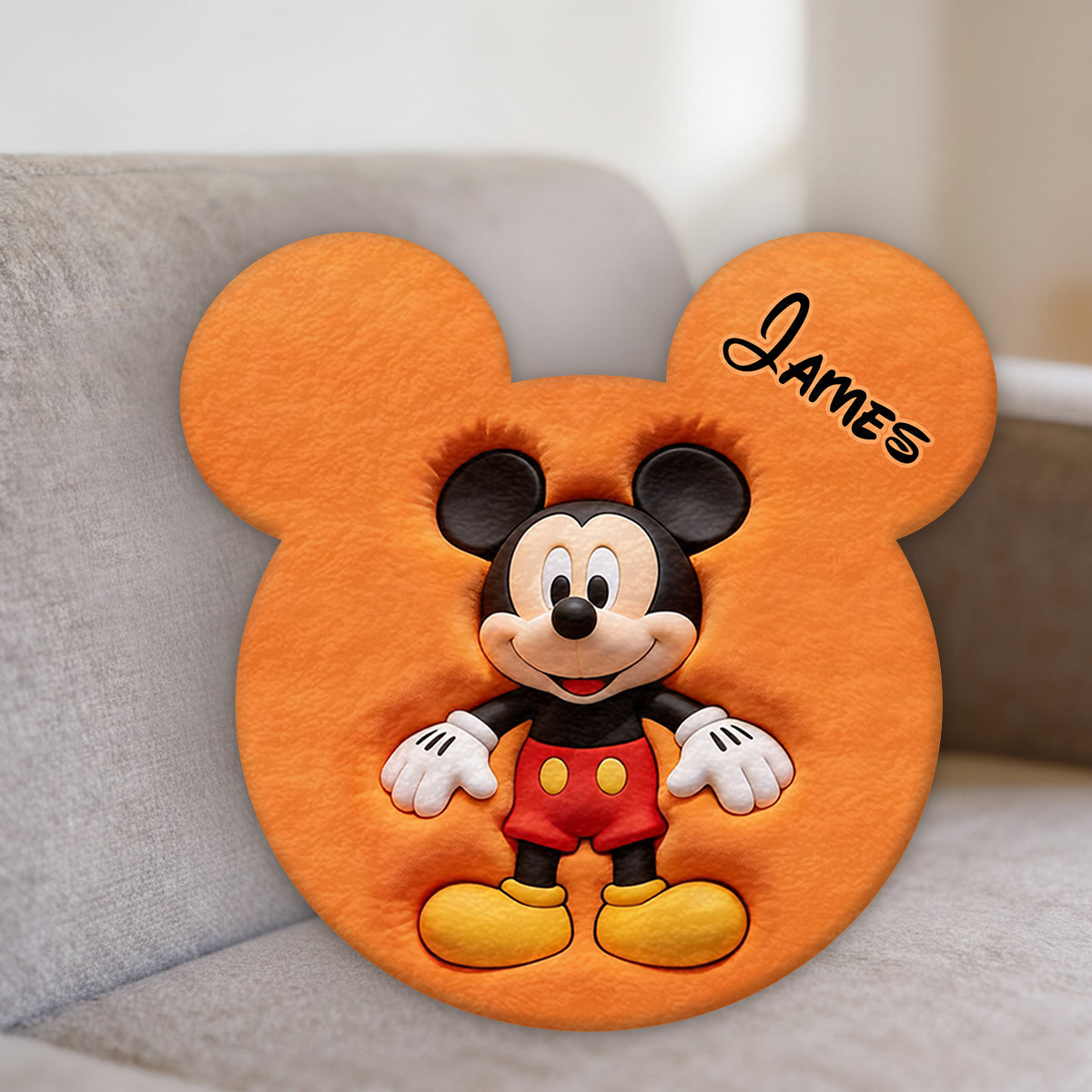 Magic Friends - Personalized Mouse Premium Faux Fur Pillow