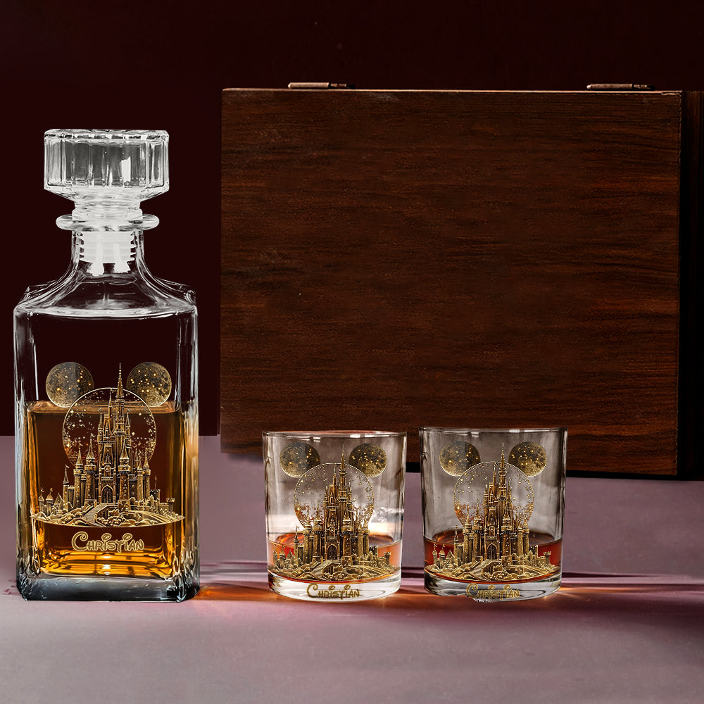 Magical Castle - Personalized Mouse Whiskey Glass