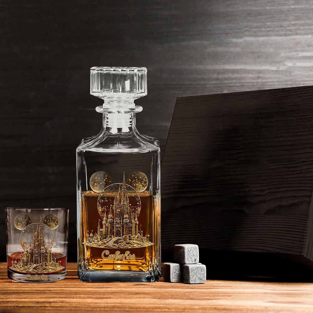 Magical Castle - Personalized Mouse Whiskey Glass