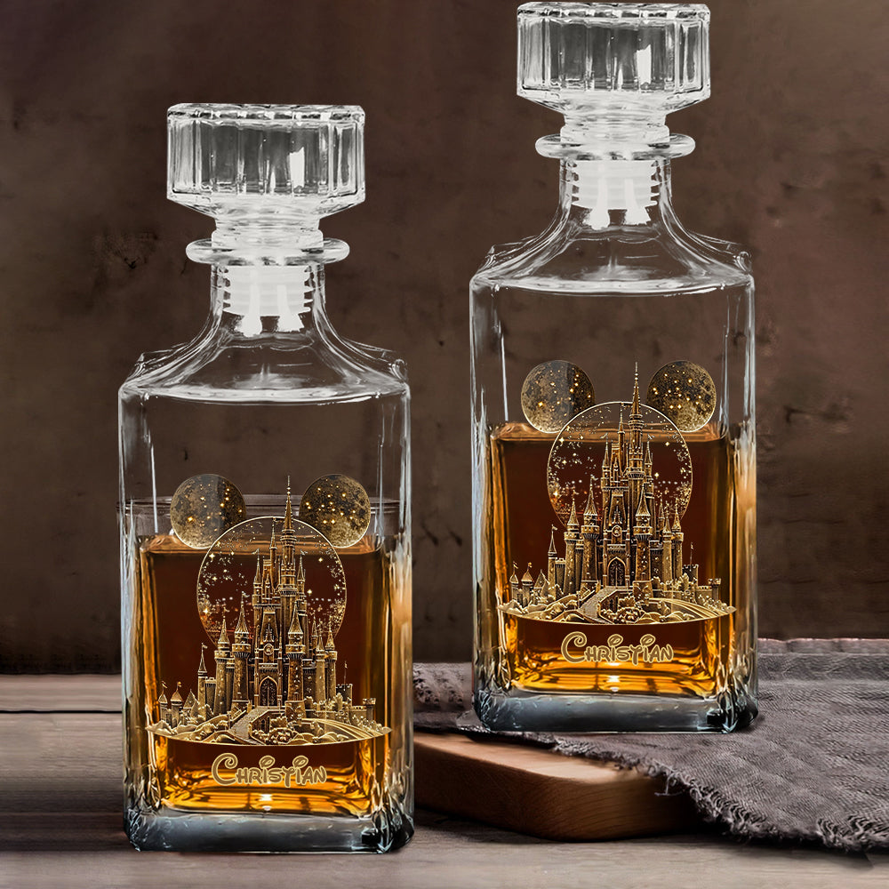 Magical Castle - Personalized Mouse Whiskey Decanter Set