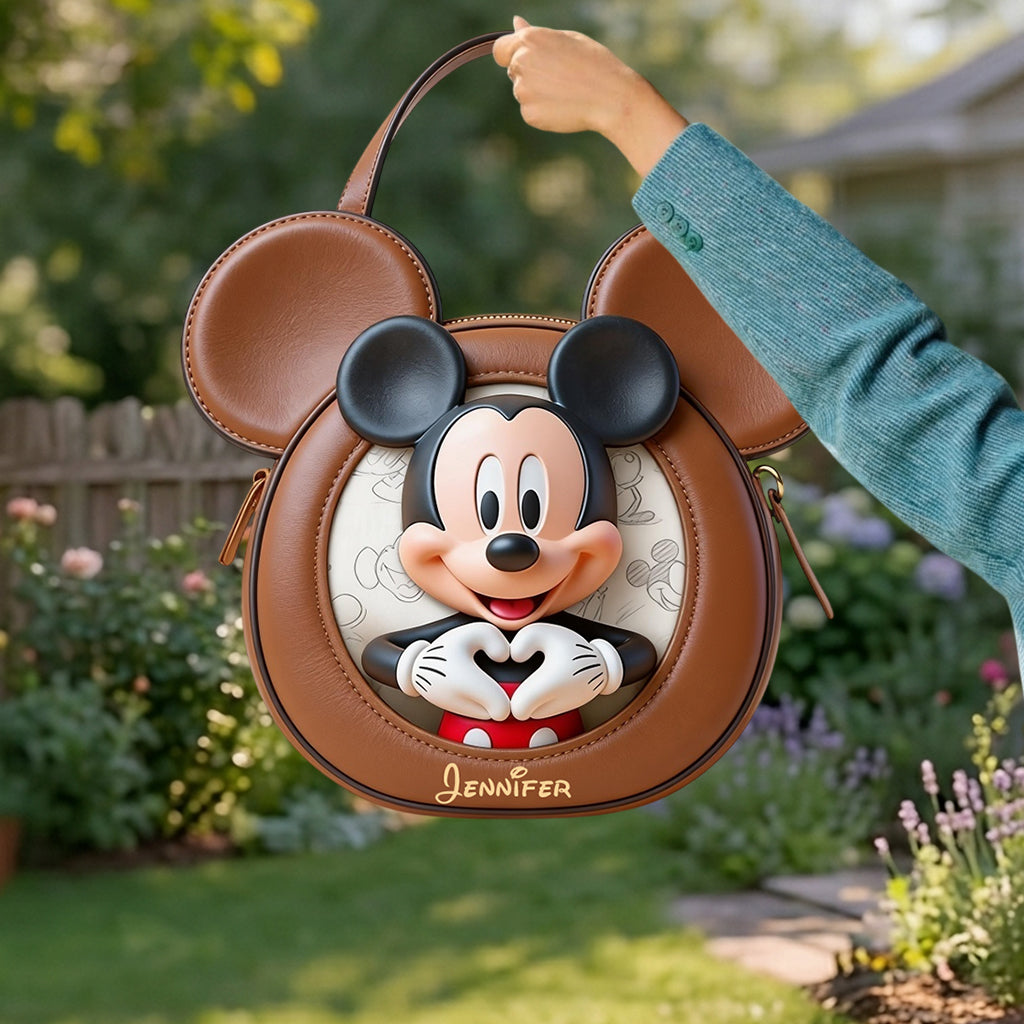 Magical Friend Accessory - Personalized Mouse Custom Shape Tote Bag