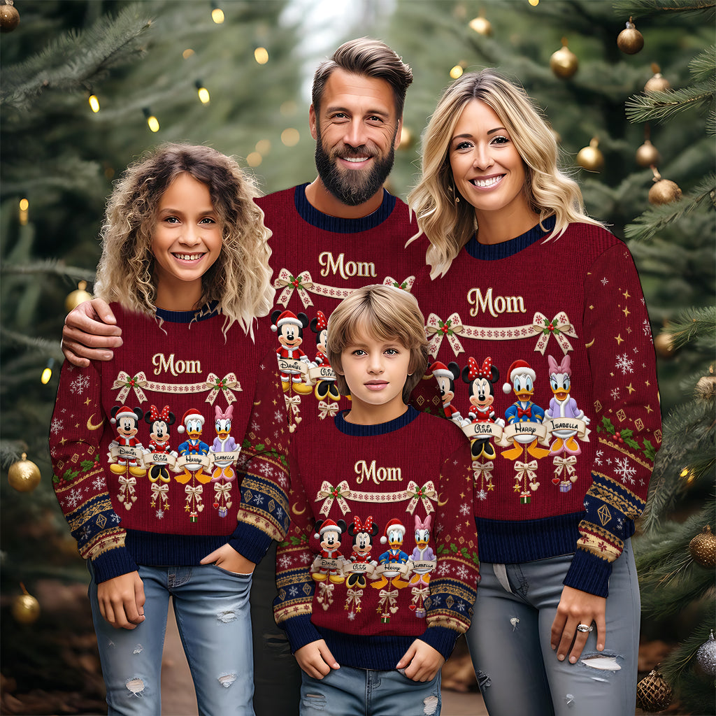 Magical Christmas - Personalized Mouse Ugly Sweater