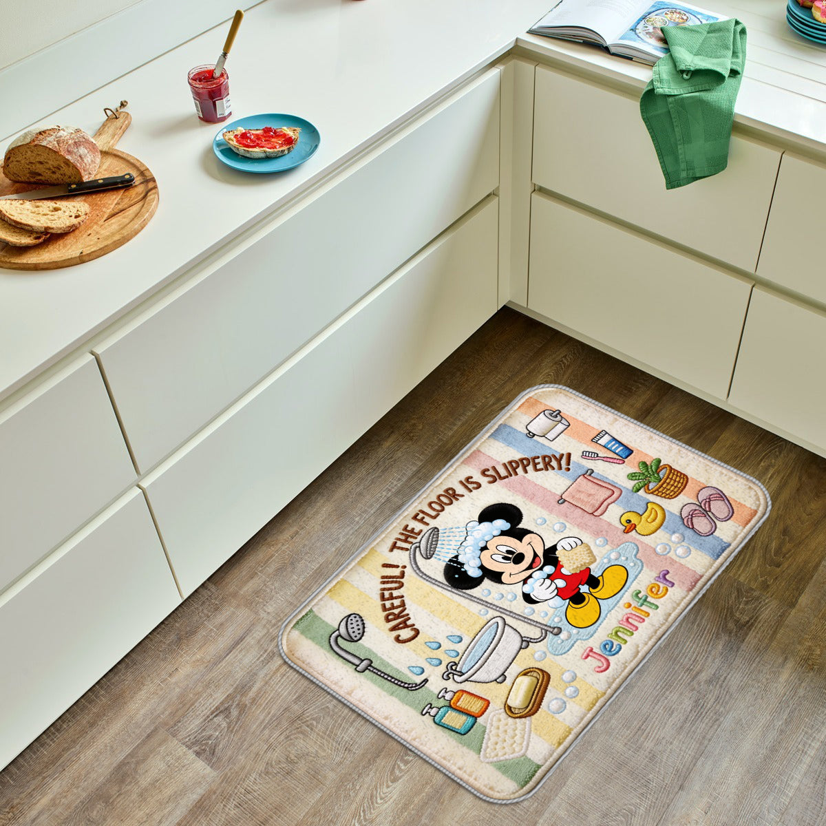 Becarefull - Personalized Mouse Non-Slip Tufted Rug