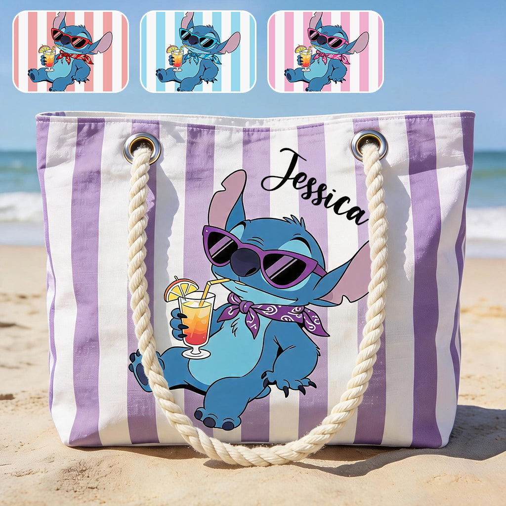 Ohana Summer Time - Personalized Ohana Beach Bag