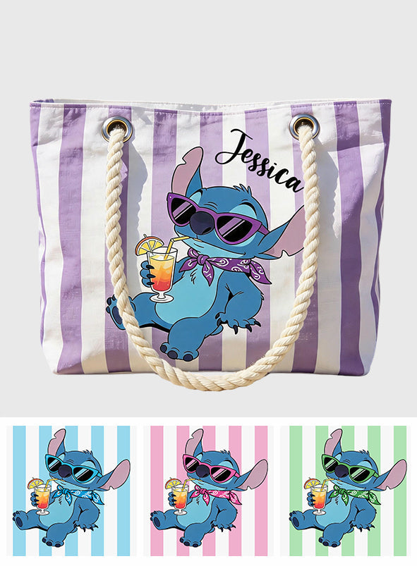 Ohana Summer Time - Personalized Ohana Beach Bag