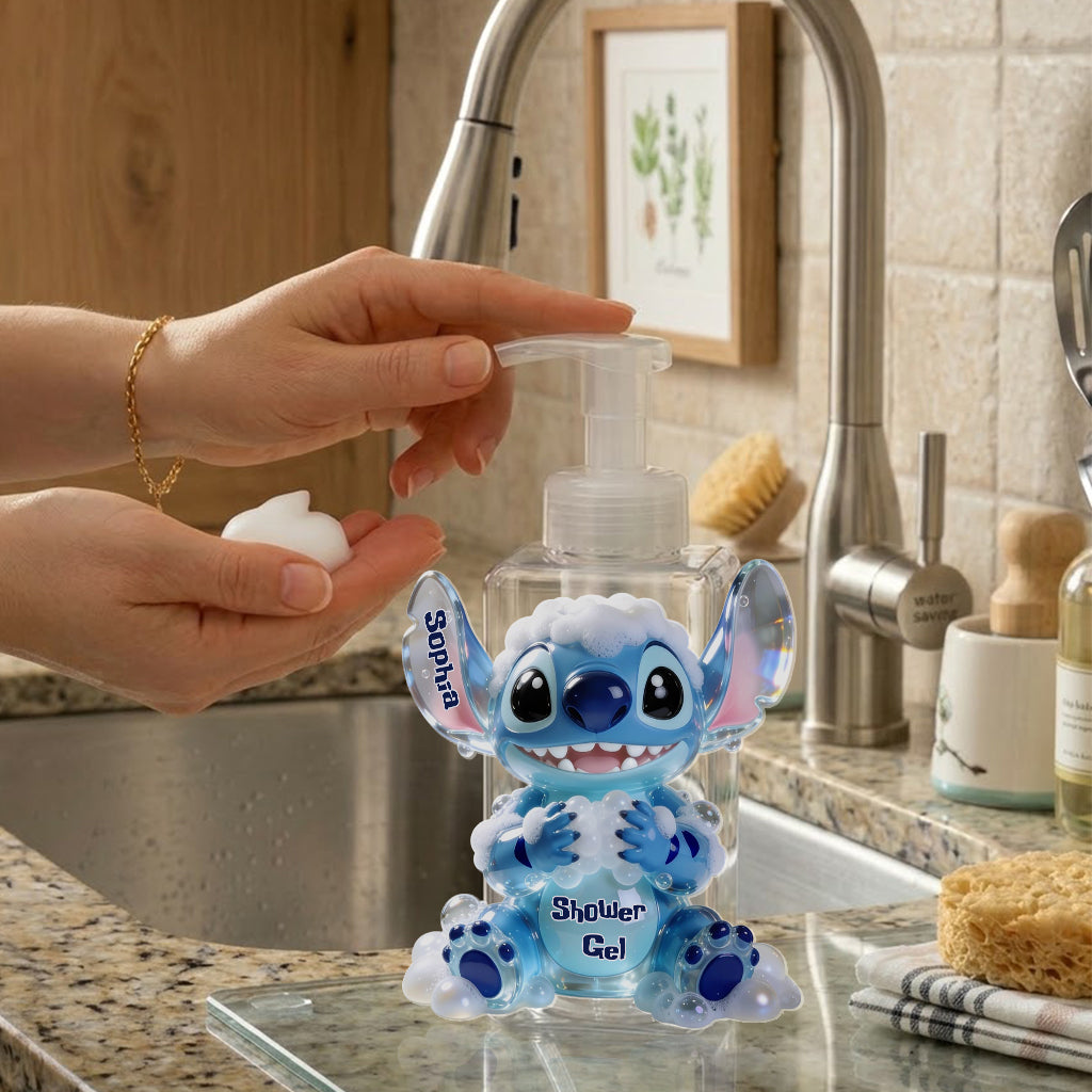 Cute Bubble Bath, Shampoo, Hand Wash - Personalized Ohana Pump Dispenser