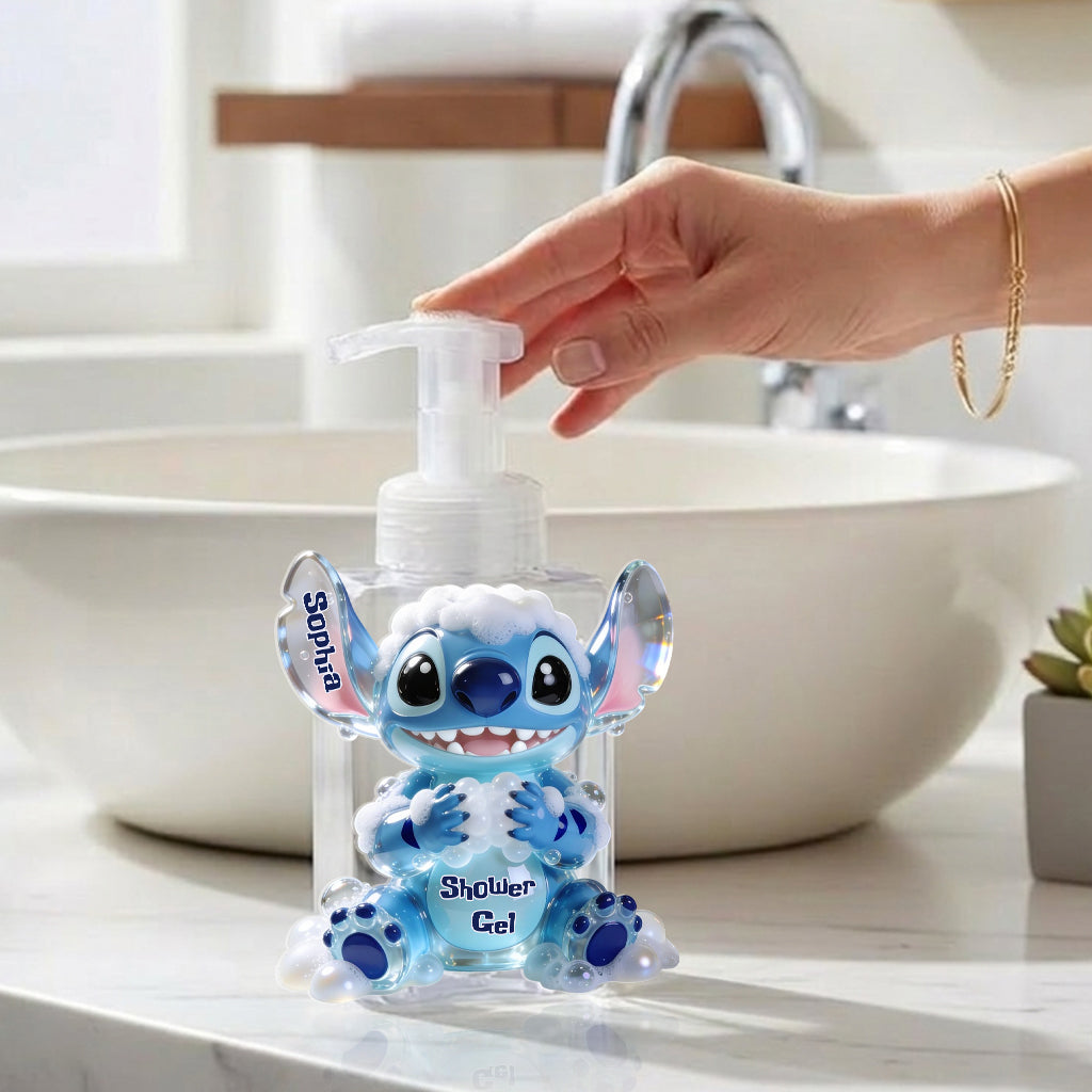 Cute Bubble Bath, Shampoo, Hand Wash - Personalized Ohana Pump Dispenser