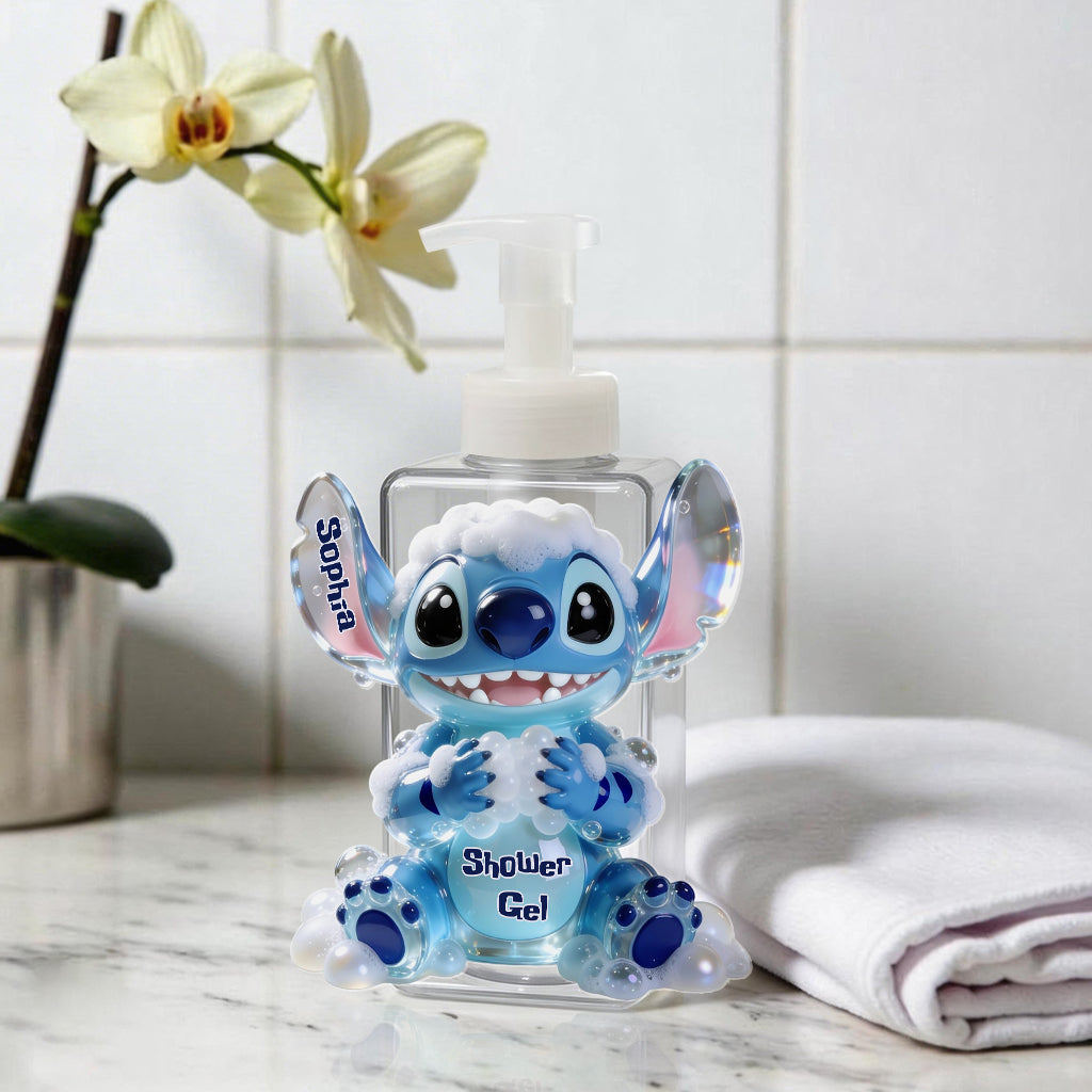 Cute Bubble Bath, Shampoo, Hand Wash - Personalized Ohana Pump Dispenser