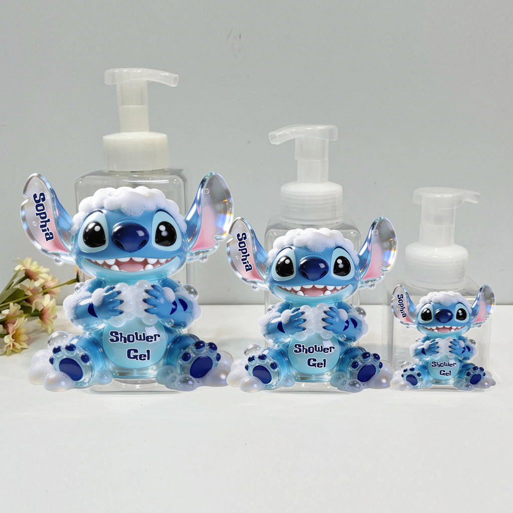 Cute Bubble Bath, Shampoo, Hand Wash - Personalized Ohana Pump Dispenser