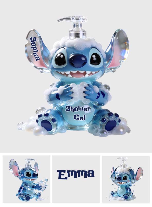 Cute Bubble Bath, Shampoo, Hand Wash - Personalized Ohana Pump Dispenser