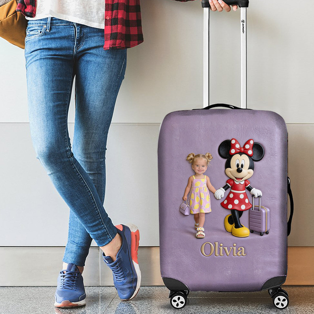 Magical Travel Buddy - Personalized Mouse Luggage Cover