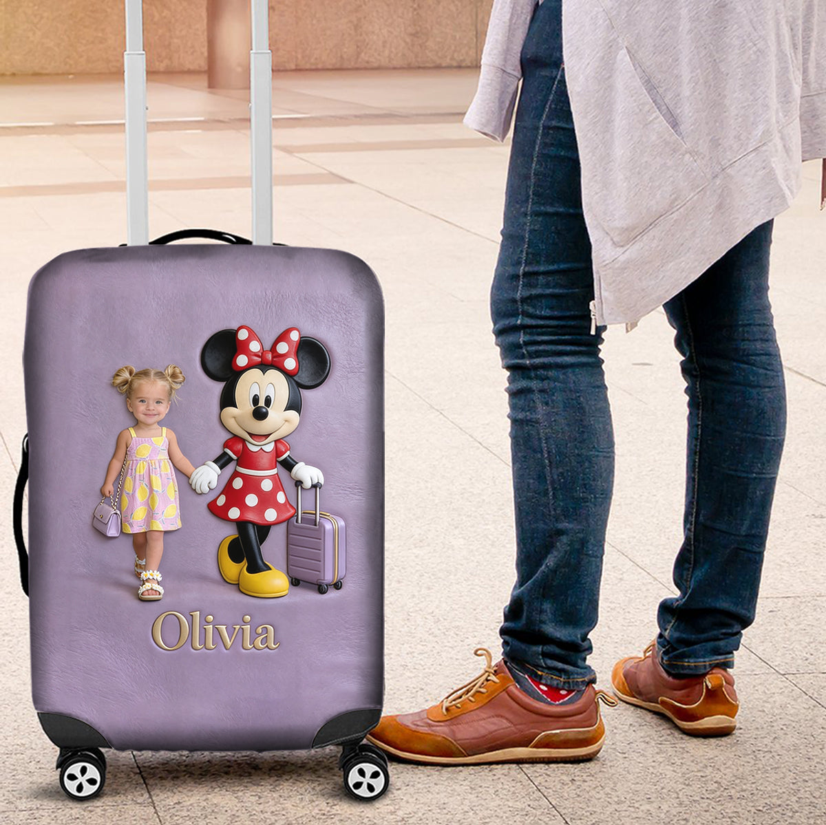 Magical Travel Buddy - Personalized Mouse Luggage Cover