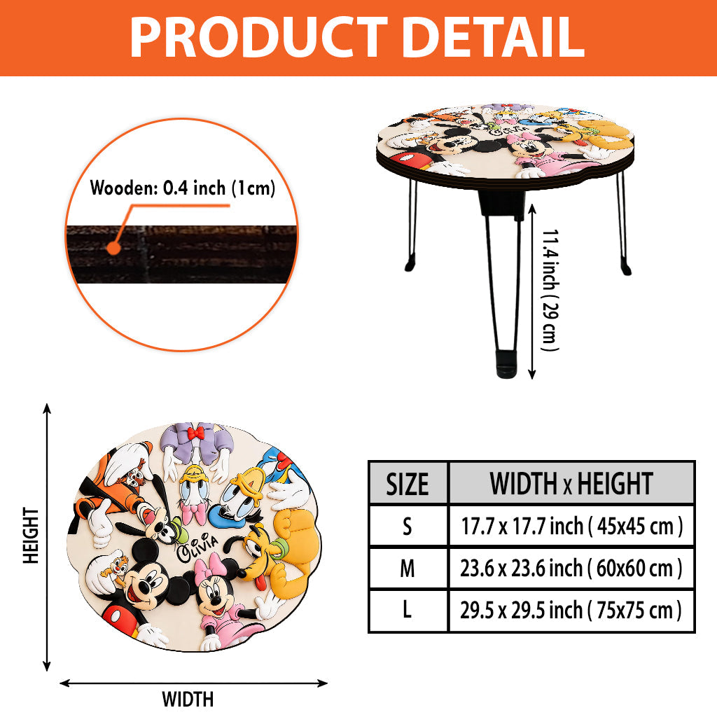 Magical Room Decor - Personalized Mouse Table Custom Shape