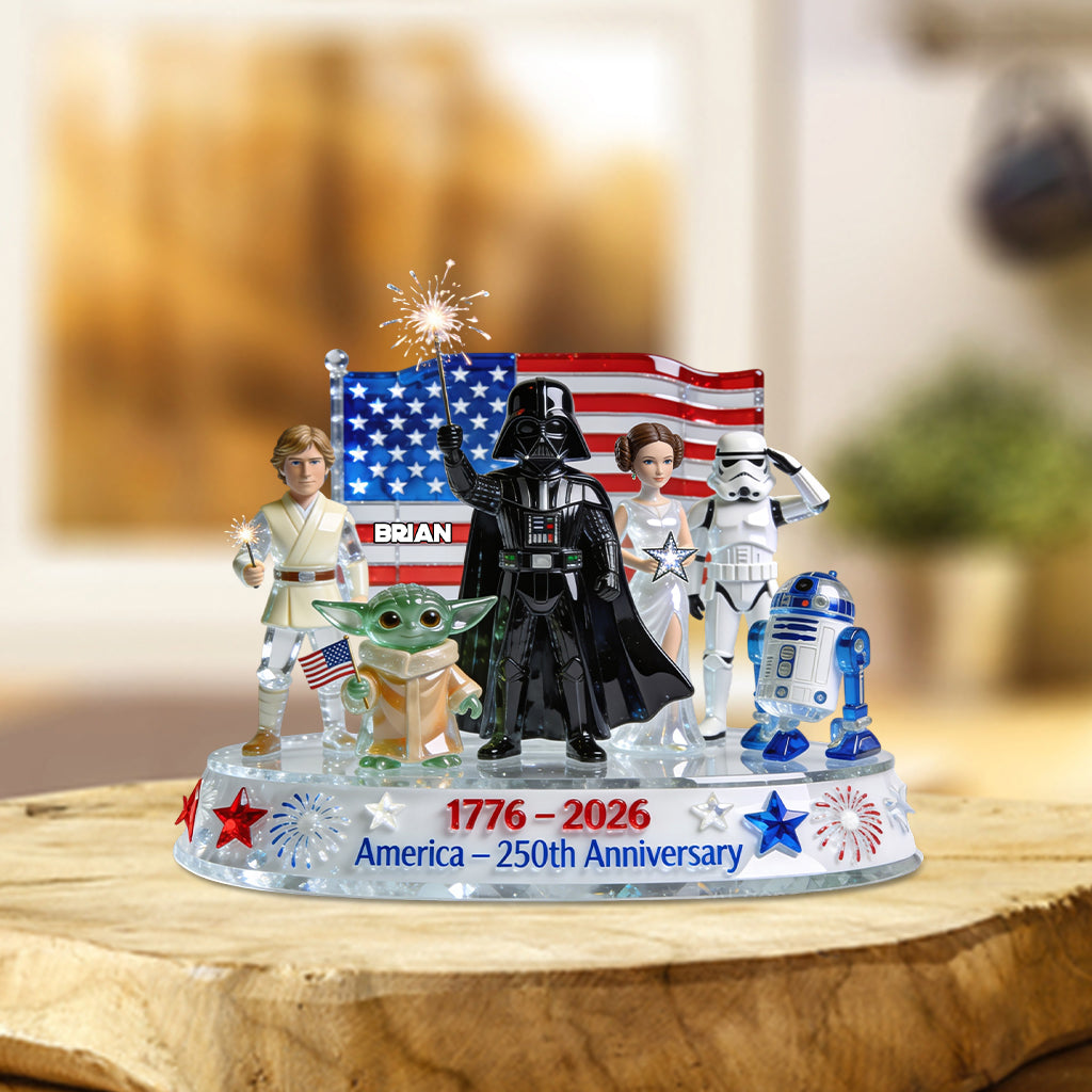 USA 250 Years Of Freedom - Personalized The Force Custom Shaped Acrylic Plaque