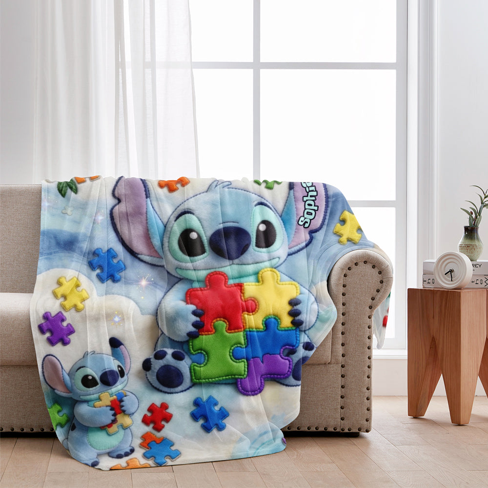 It's Okey To Be Different - Personalized Autism Awareness Blanket