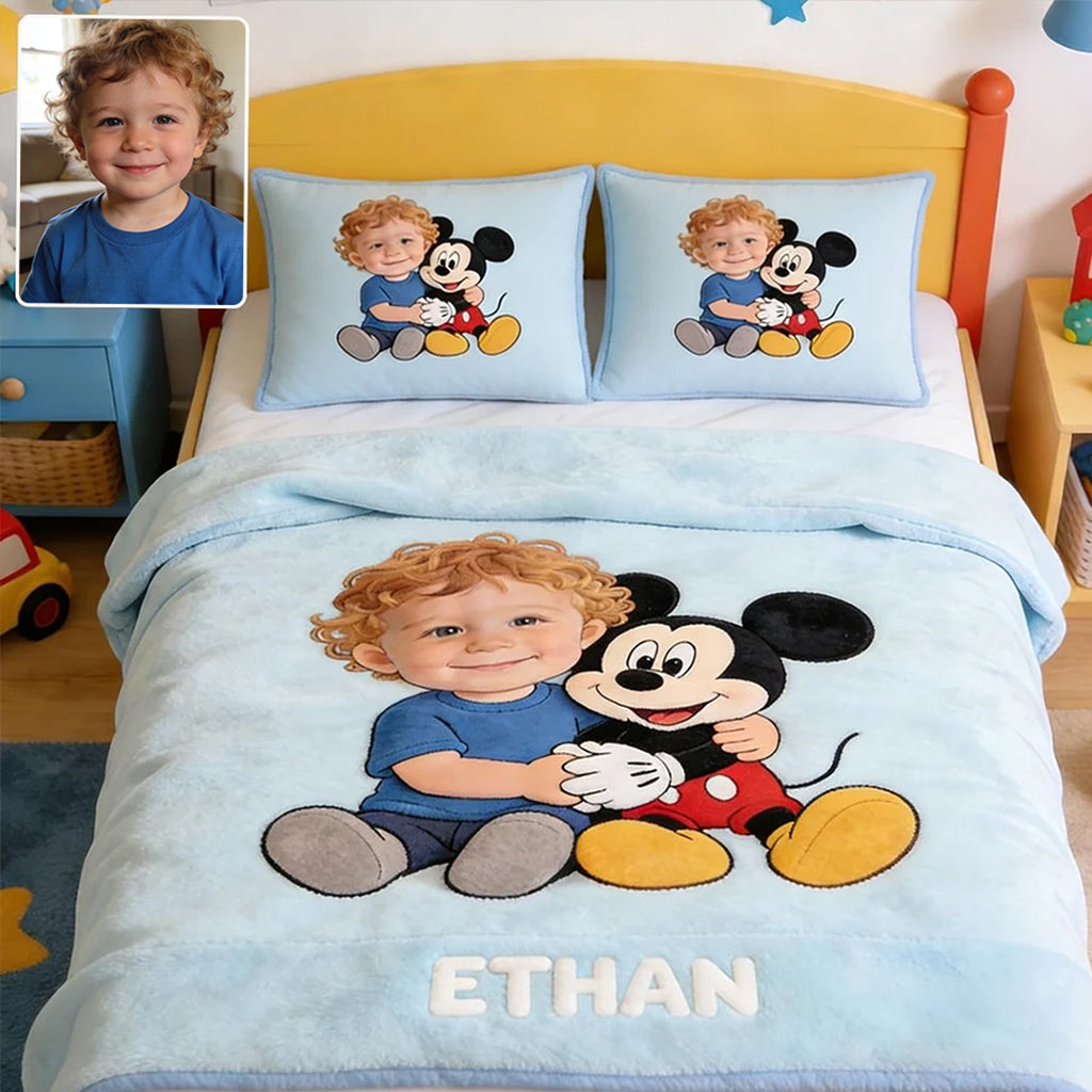 Magical Friends - Personalized Mouse Bedding Set