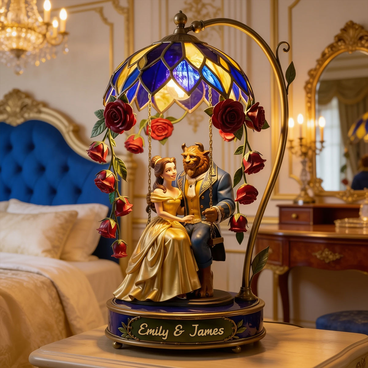 Tale As Old As Time - Personalized Beauty And The Beast Acrylic LED Night Light