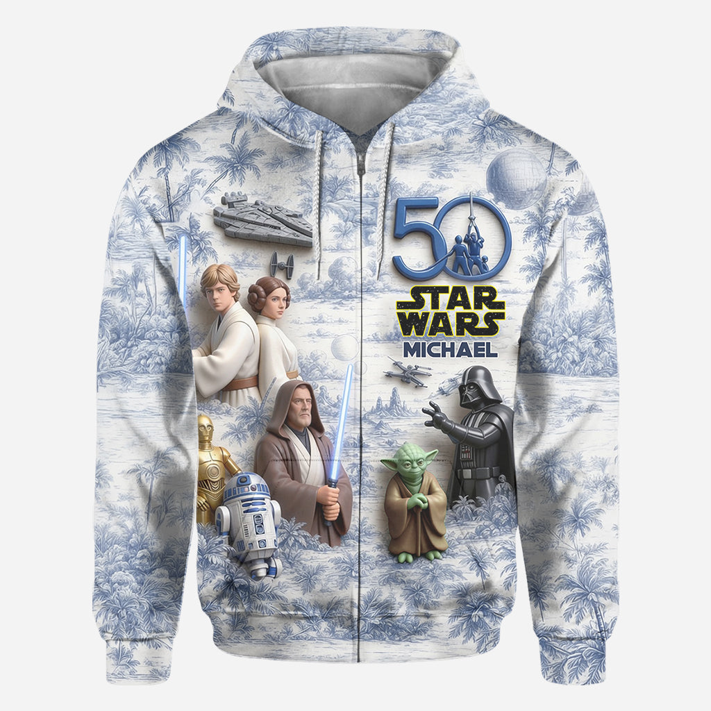50 Years Celebration - Personalized The Force All Over Shirt