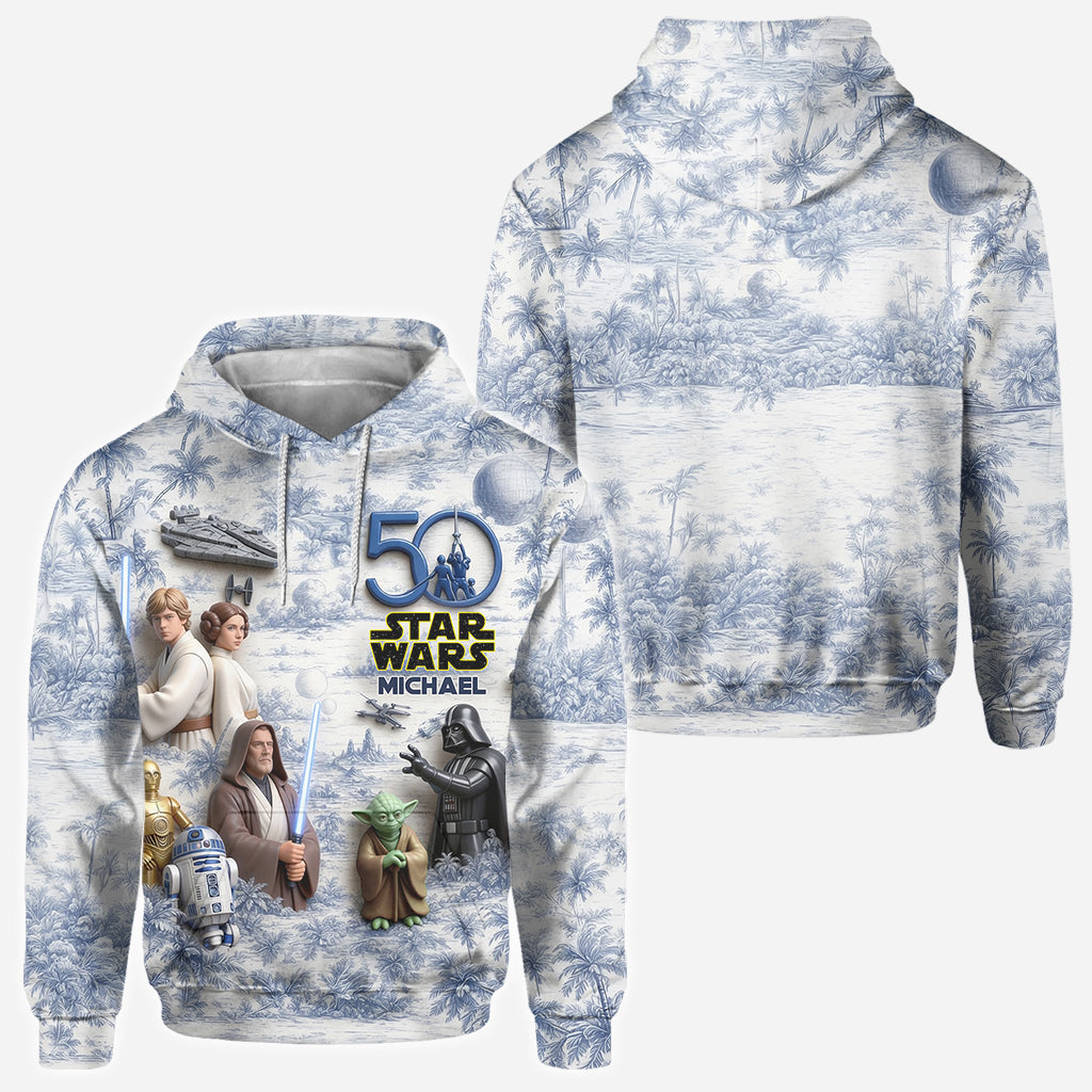 50 Years Celebration - Personalized The Force All Over Shirt