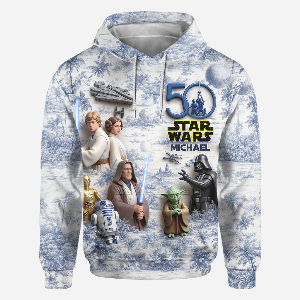 50 Years Celebration - Personalized The Force All Over Shirt