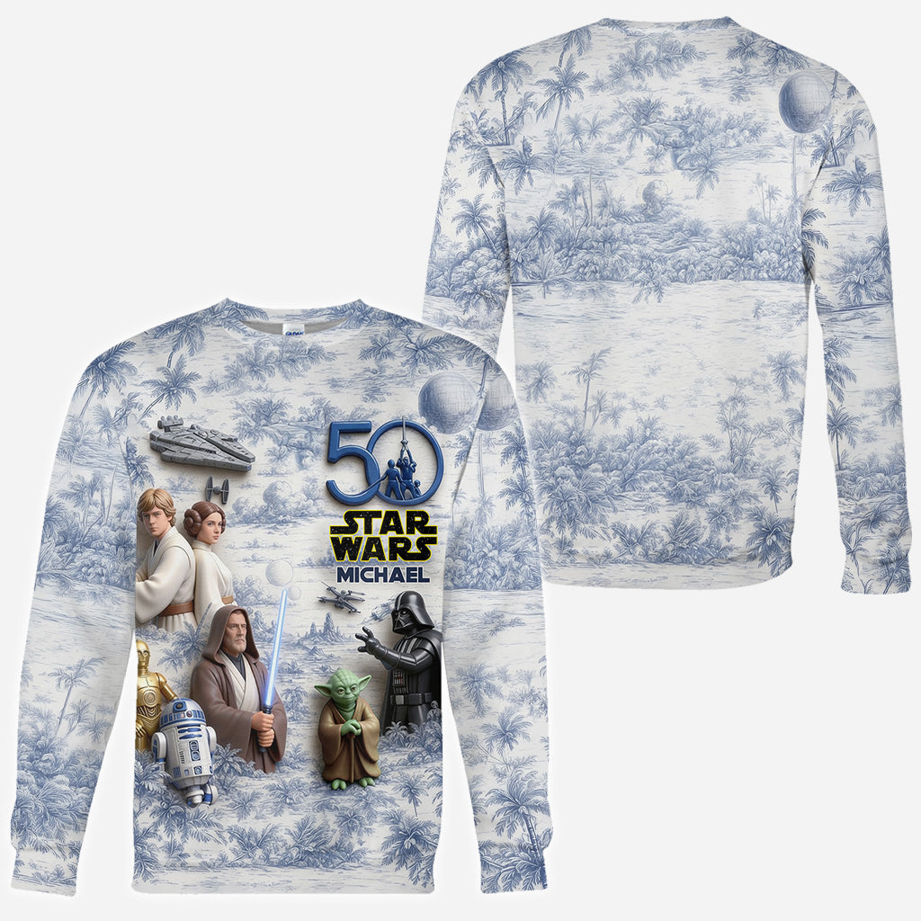 50 Years Celebration - Personalized The Force All Over Shirt