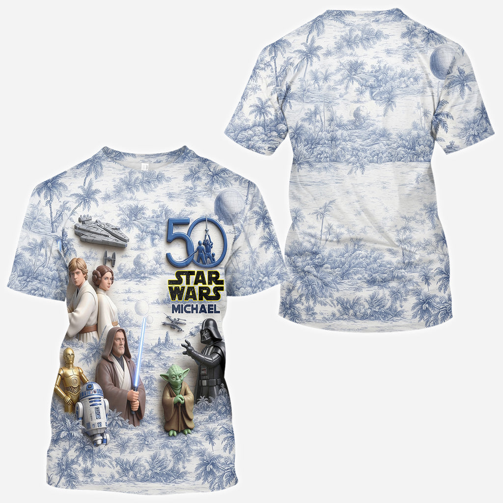 50 Years Celebration - Personalized The Force All Over Shirt