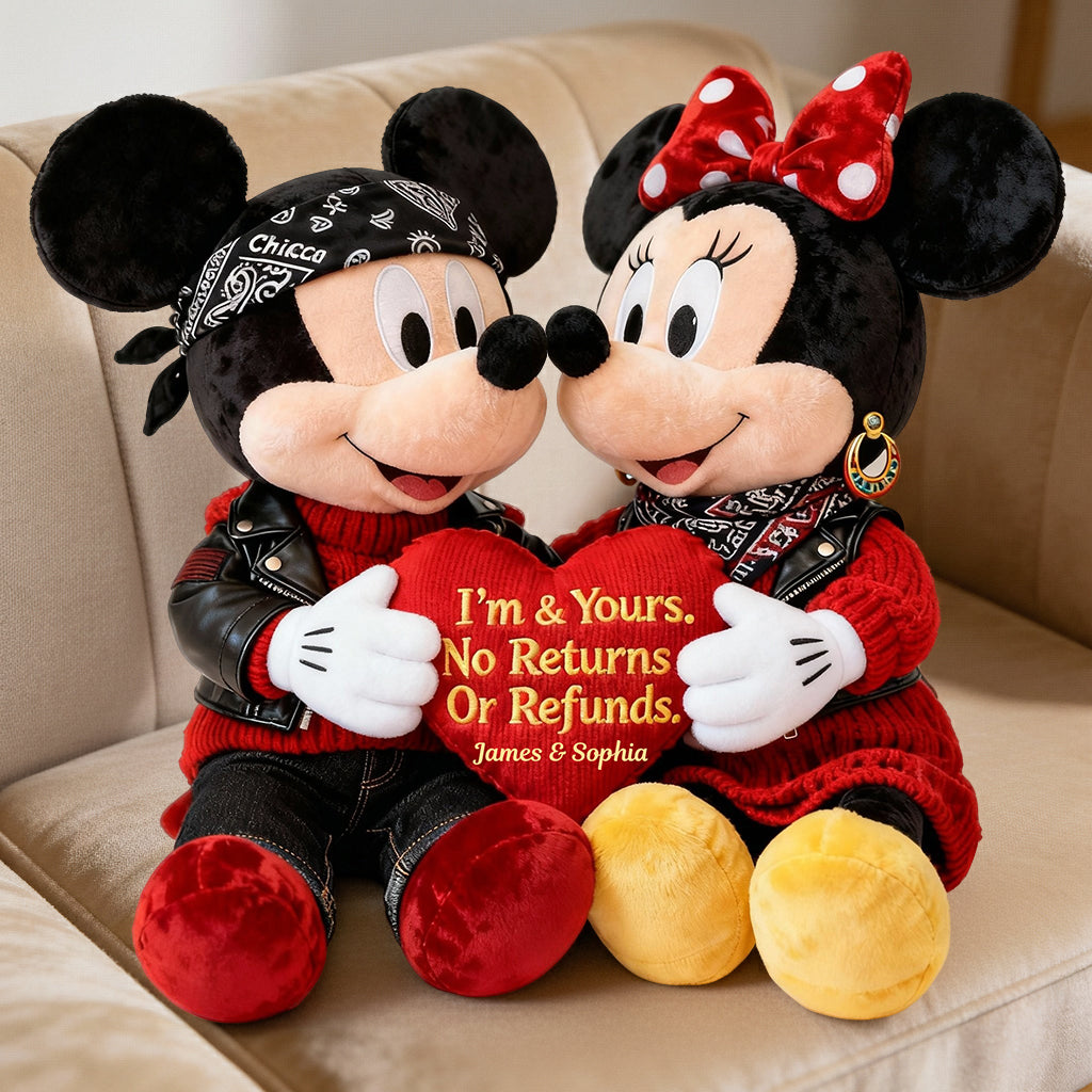 You & Me We Got This - Personalized Mouse Faux Fur Shaped Pillow