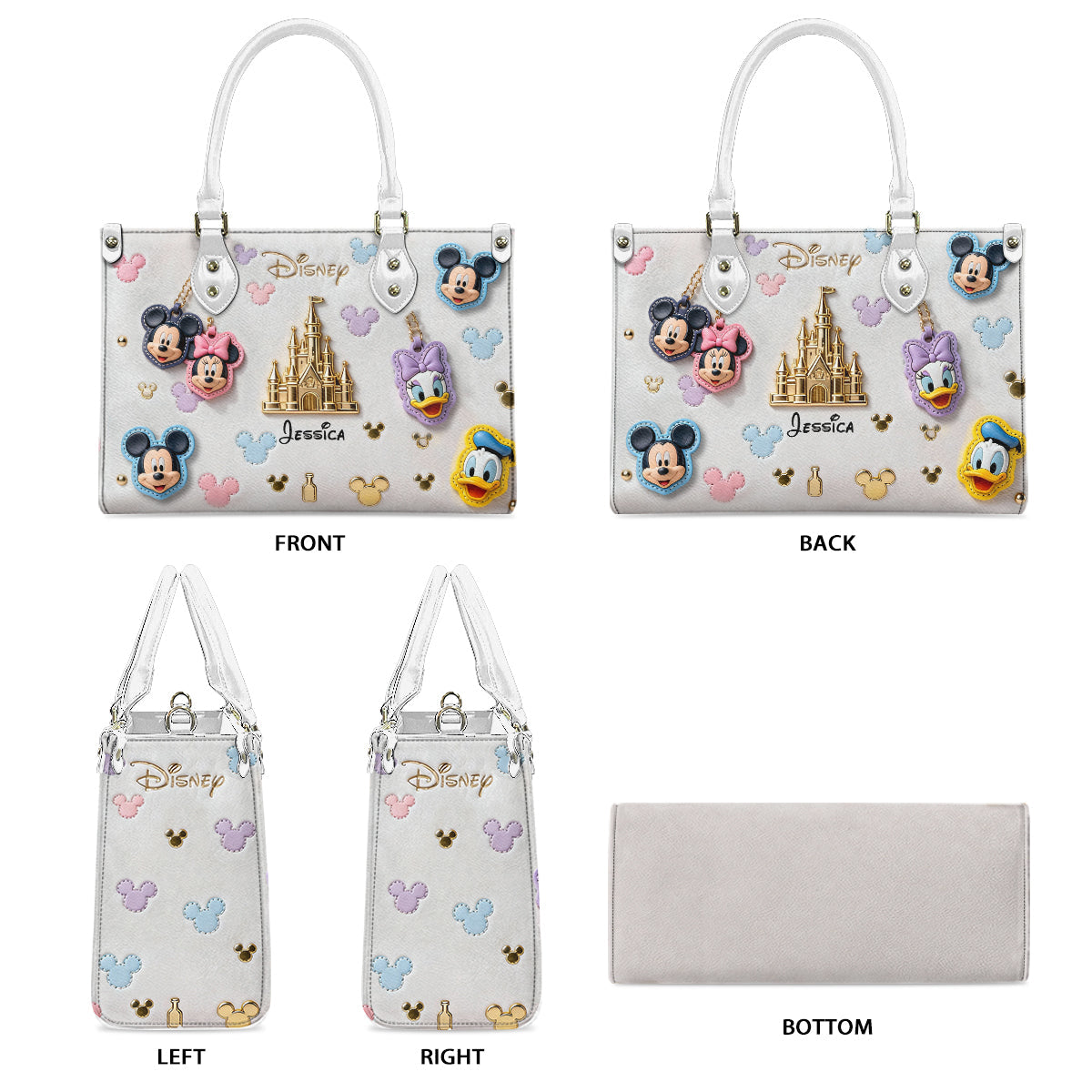 Friends - Personalized Mouse Leather Handbag
