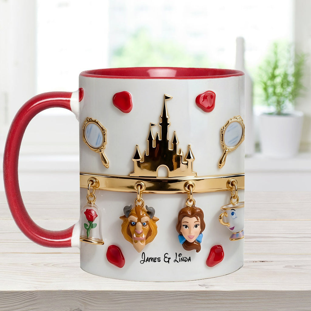 Tale As Old As Time Perfect Gift For Couple - Personalized Couple Accent Mug & Coaster