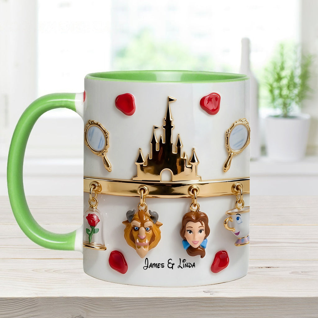 Tale As Old As Time Perfect Gift For Couple - Personalized Couple Accent Mug & Coaster