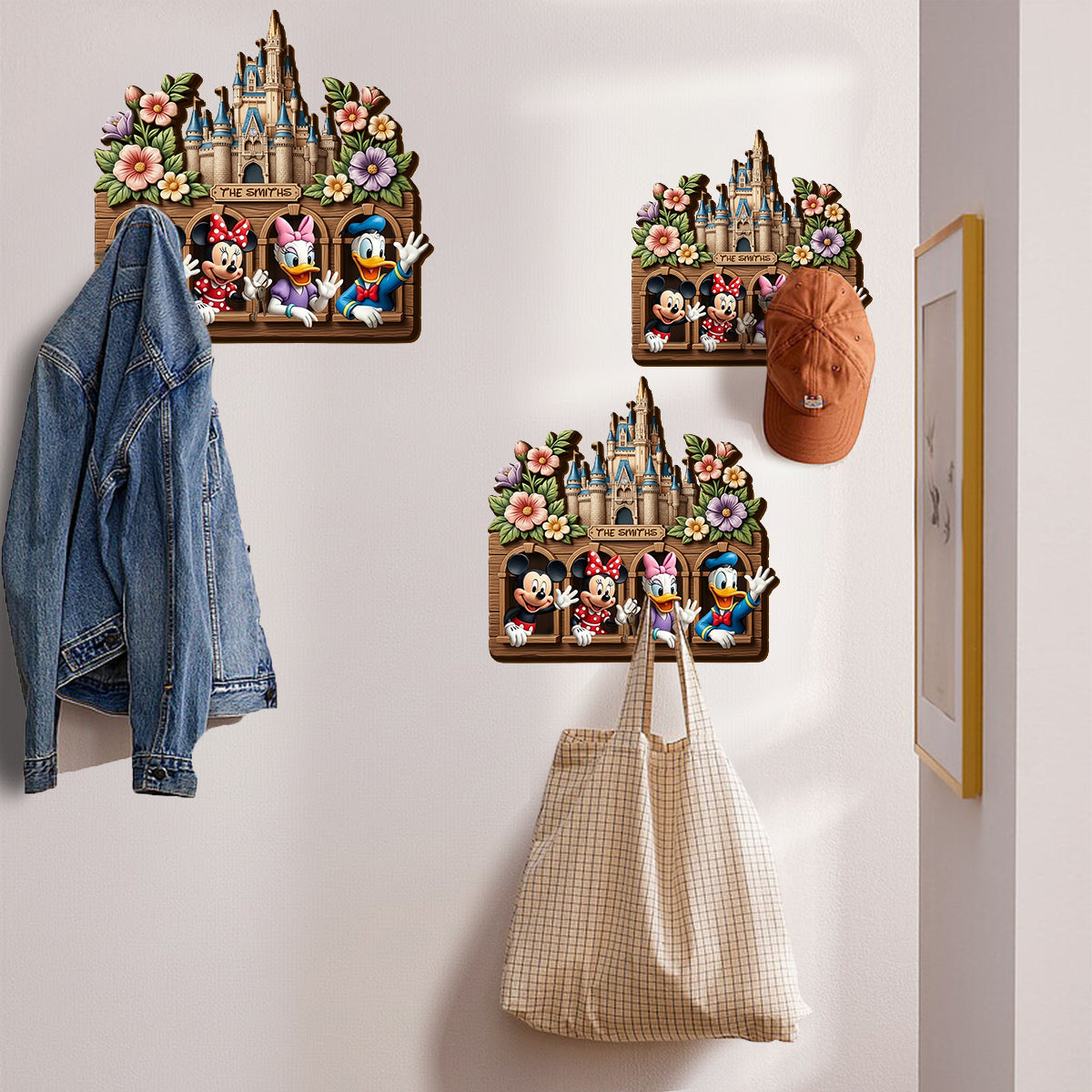 Welcome Home Magical Friends - Personalized Mouse Shaped Hanging Organizer